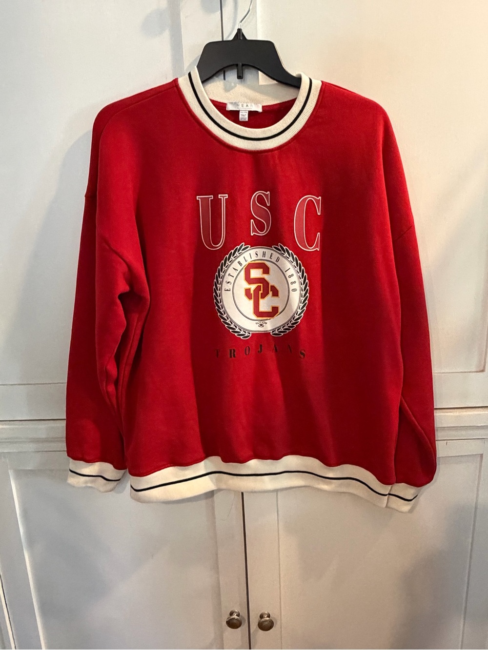 Only worn once. USC Trojans Red Crewneck Sweatshirt